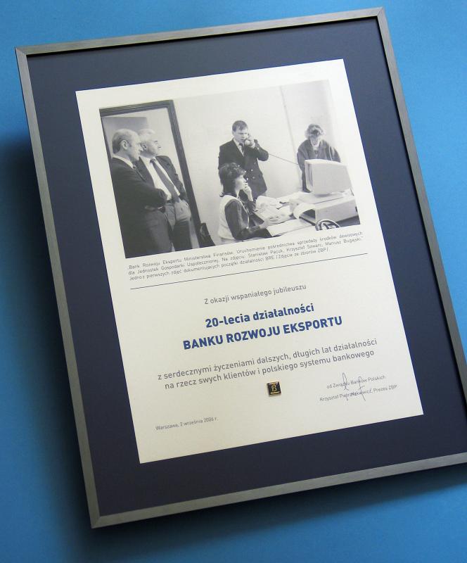 Karneol 01.04.07 • Dyplom z reprintem starego zdjęcia wykonany na kartonie ozdobnym