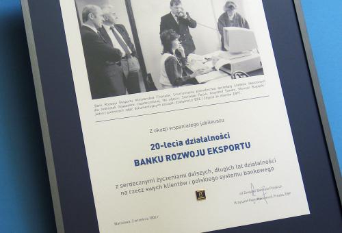 Karneol 01.04.07 • Dyplom z reprintem starego zdjęcia wykonany na kartonie ozdobnym