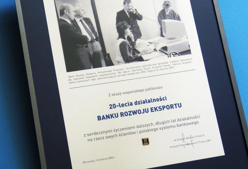 Karneol Nr 01.14 • Dyplom z reprintem starego zdjęcia. Wykonany na kartonie ozdobnym. Rama metalowa.