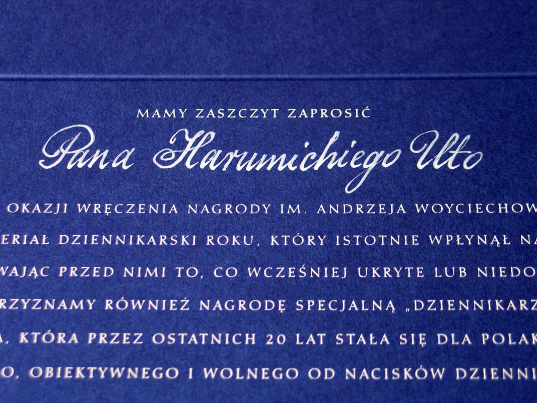 Karneol K-04.P-01.05 • Styl pisma – copperplate. Personalizacja białym tuszem.