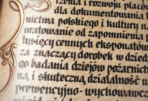 Karneol K-06.P-02.04 • Księga honorowa. Ręczne zdobienie tekstu i kaligrafia.