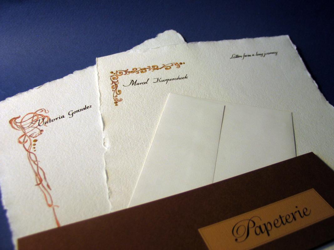 Karneol K-07.P-02.08 • Wyjątkowy prezent biznesowy. Zestaw papeterii – papiery listowe i koperty.
