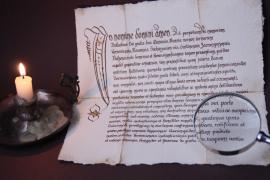 Karneol K-08.P-01.04 • Reprinty. Odtworzenie średniowiecznego dokumentu z literą inicjałową.