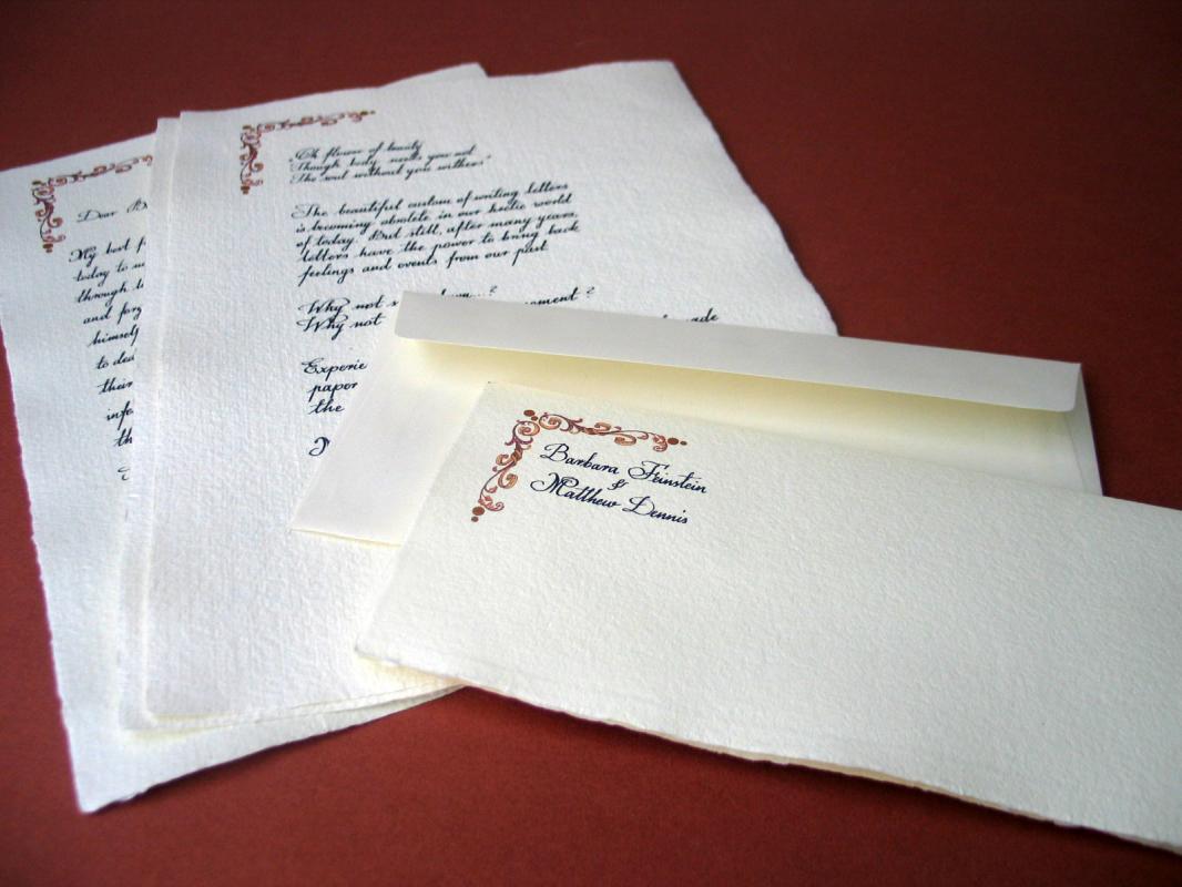 Karneol Nr 11.10. • Prezent ślubny. Personalizowana papeteria osobista. Papier czerpany. Projekt indywidualny.